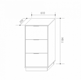 Тумба для обуви Визит-3 LOFT B3-T, дуб ирландский, белый