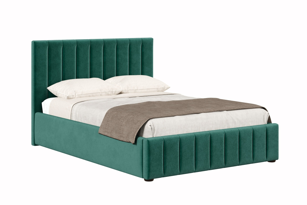 Мягкая кровать, Кровать Верона 1400 с подъёмным механизмом, велюр