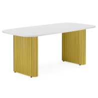 Обеденные столы, Деревянный стол Бавария 160*90 (золотые ноги)