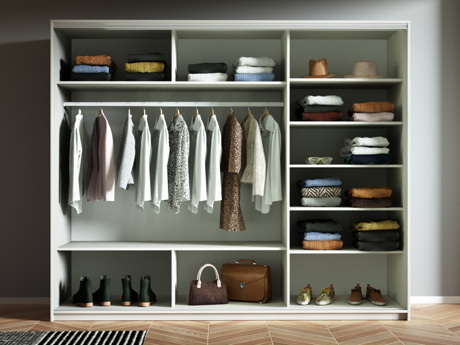 Шкафы-купе 3-х дверные, Шкаф-купе Прайм 3-х дверный Стекла пудра/Доводчики 210х57х230