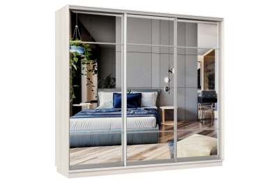 Шкаф-купе Премьер Лайт 58 (11;11;11) трехдверный