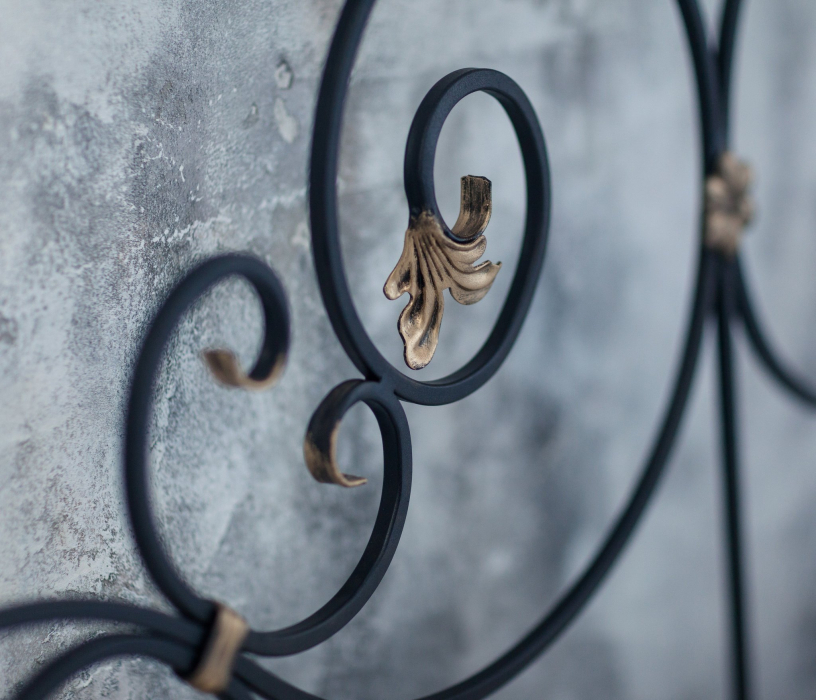 Кованые кровати, Кованая кровать Афина 1.8 с двумя спинками