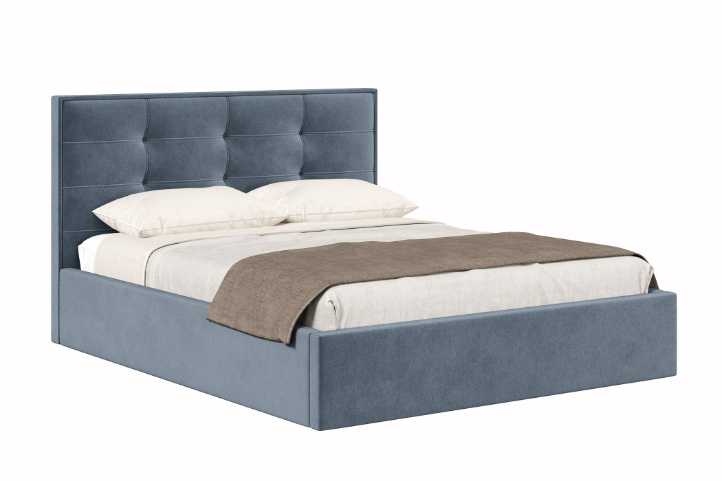 Мягкая кровать, Кровать Римини 1600, велюр