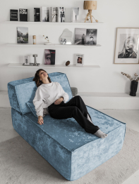 Бескаркасная оттоманка Клайд,плюше