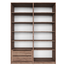 Шкаф распашной Е1 Локер 162х52.5х220 см,с двумя комплектами полок и модулем