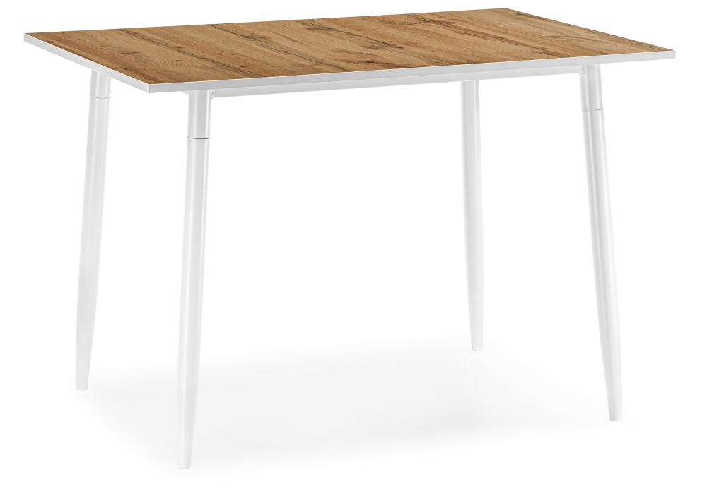 Обеденные столы, Стол деревянный Энлэй (дуб вотан / белый)