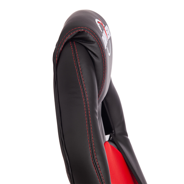 Для офиса и дома, Кресло DRIVER (22) кож/зам/ткань, черный/красный