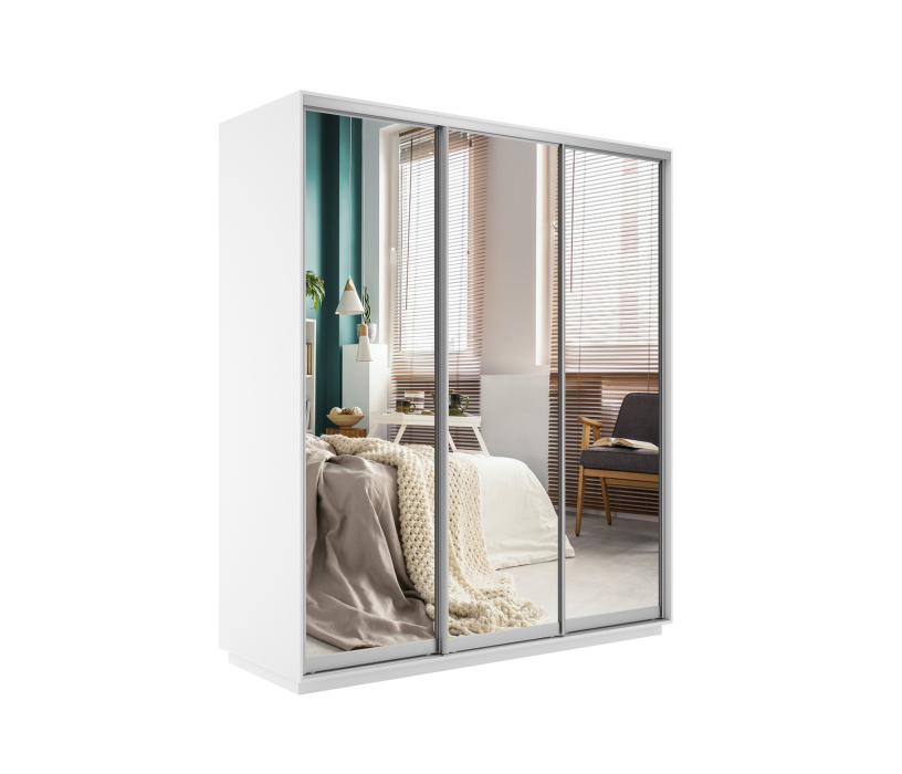 Шкафы-купе, Шкаф-купе Экспресс Экспенс трио 2200 x 2400 x 600