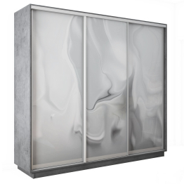 Шкаф-купе Экспресс 3-х дверный Фотопечать Шелк Стекла 240х60х220
