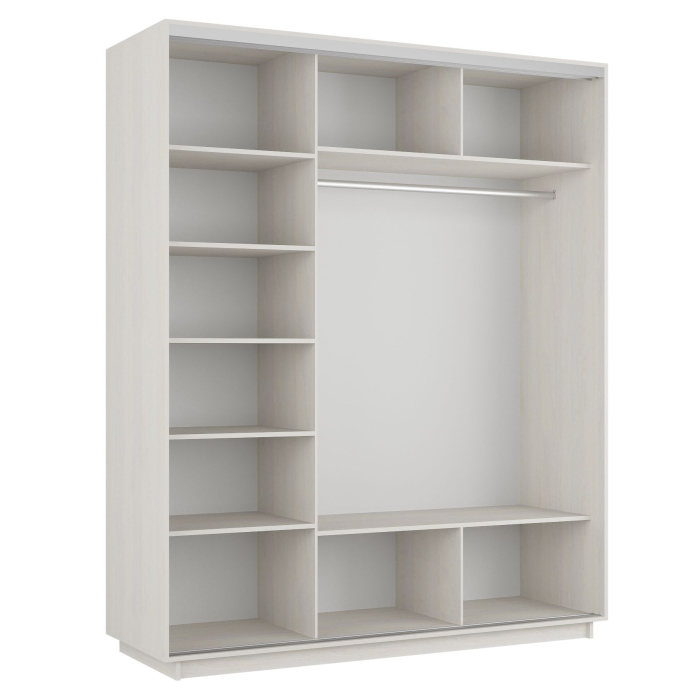 Шкафы-купе 3-х дверные, Шкаф-купе Экспресс 3-х дверный Фотопечать Квадрат Стекла 210х60х240