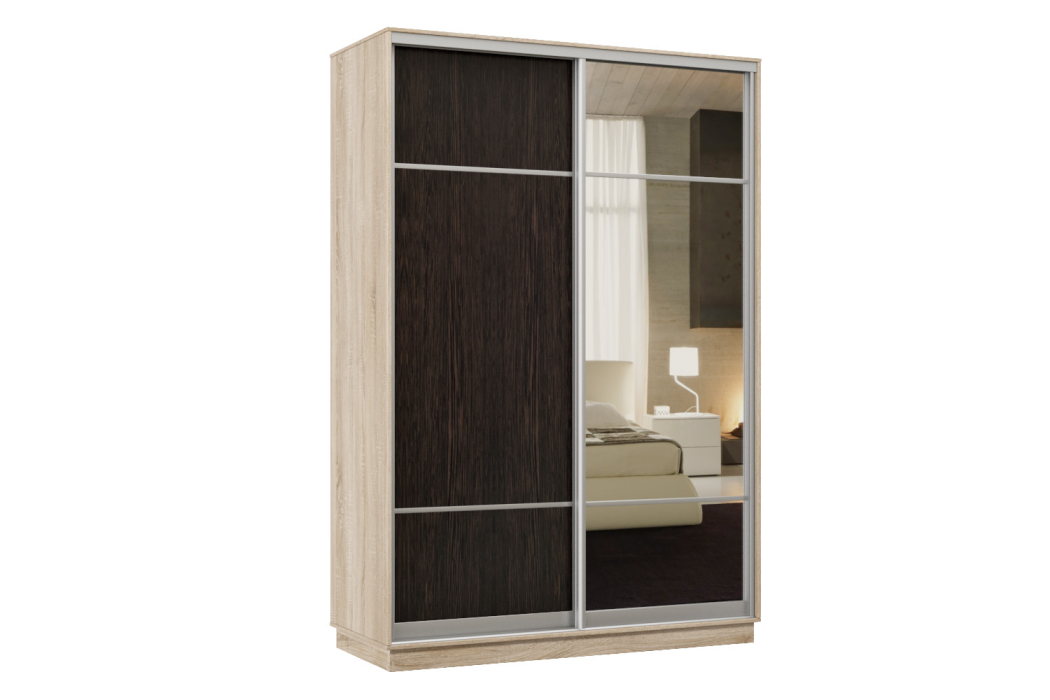 Шкафы-купе, Шкаф-купе Премьер Лайт 03 Мини (08;11) двухдверный