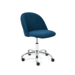 Кресло MELODY, флок, синий