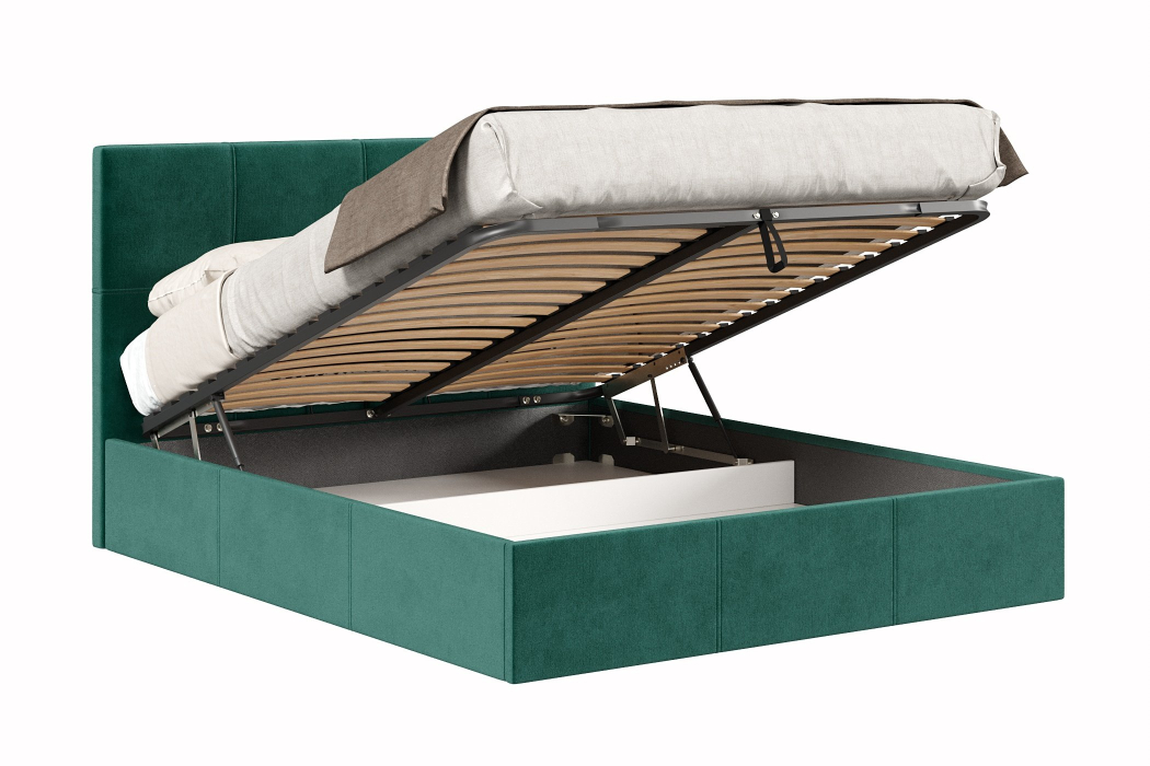 Мягкая кровать, Кровать Марсель 1600 с подъёмным механизмом