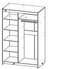 Шкаф-купе шк-21 с зеркалом