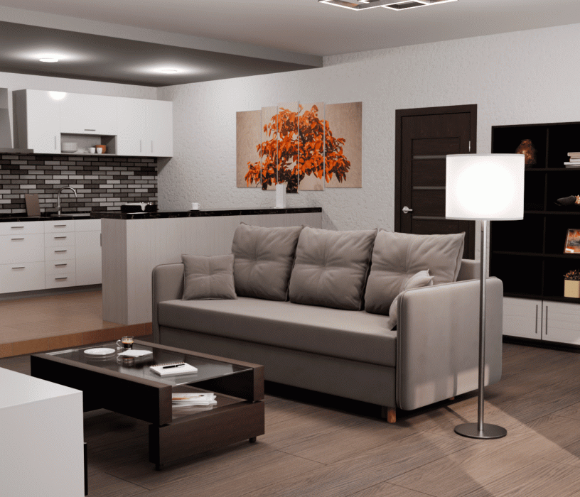 Диваны еврокнижки, Прямой диван Лотос,НПБ,еврокнижка,велюр