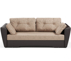 Диваны прямые, Диван-кровать прямой Амстердам еврокнижка,рогожка+экокожа