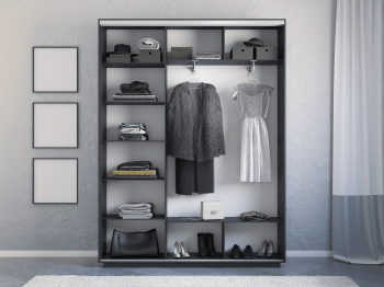 Шкаф-купе Экспресс 3-х дверный Фотопечать Калейдоскоп Стекла 210х45х240