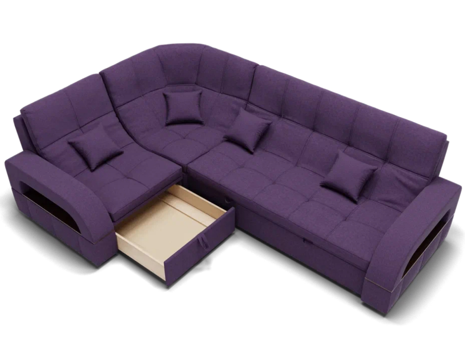 Диваны угловые в гостиную, Модульный диван Майами-3,микровелюр,антивандальная и водостойкая ткань,венеция