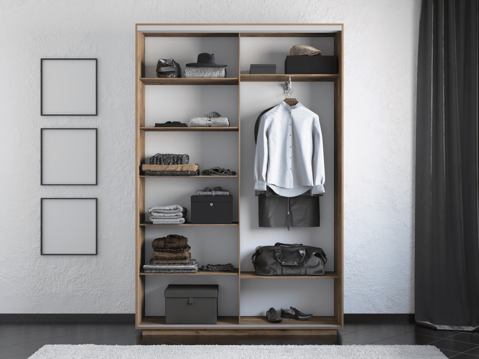 Шкафы-купе 2-х дверные, Шкаф-купе Экспресс 2-х дверный Фотопечать Квадрат Стекла 140х45х240