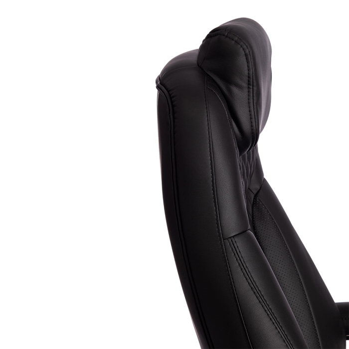 Для офиса и дома, Кресло Trust (max) кож/зам, черный/черный стеганный/черный