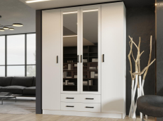 Для одежды, Шкаф КВАДРО, белый гладкий