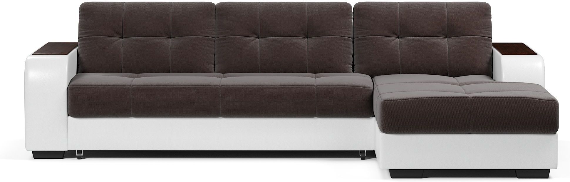 Диваны угловые, Диван-кровать угловой дельфин Брюссель,велюр+экокожа