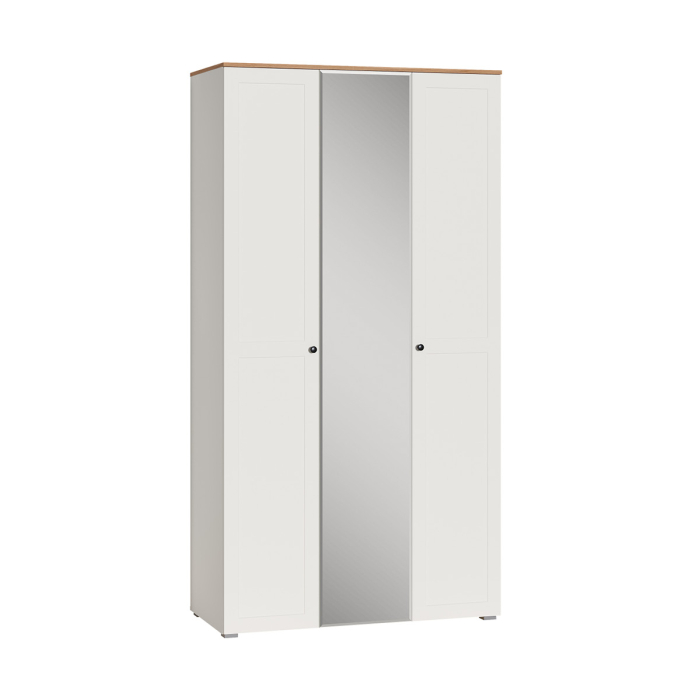 Для одежды, Шкаф для одежды Остин 13.336.03, белая шагрень, дуб золотой крафт