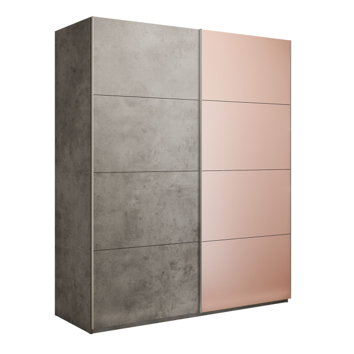 Шкафы-купе 2-х дверные, Шкаф-купе Эста 2-х дверный ДСП/Стекла пудра/Доводчик 200х66х240