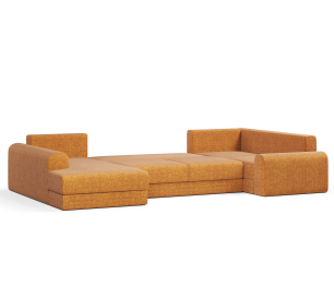 Угловой диван Модерно П-образный, рогожка