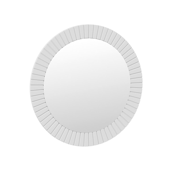 Зеркала в прихожую, Зеркало навесное Хилтон, исп.2.2, белый матовый