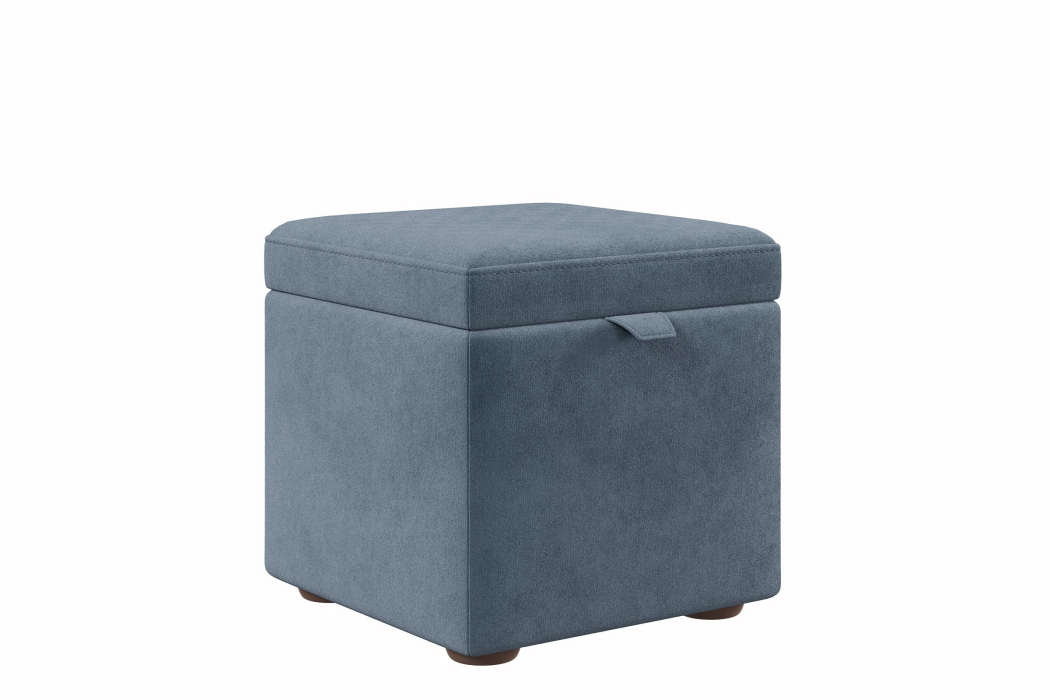 Пуф в прихожую, Пуф 01 мягкий 45*45*45 с подъемным механизмом велюр