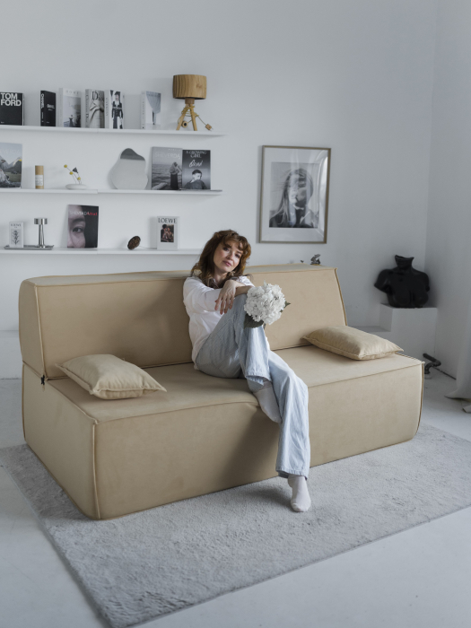 Бескаркасные диваны, Диван бескаркасный Клайд, велюр