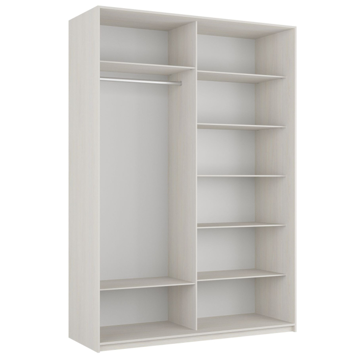 Шкафы-купе 2-х дверные, Шкаф-купе Прайм 2-х дверный ДСП/Стекло хаки/Доводчики 120х57х230