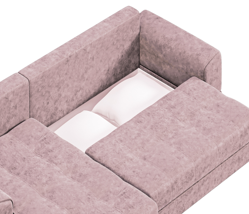Диваны угловые в гостиную, Диван-кровать угловой еврокнижка Модерн Nordkisa,велюр