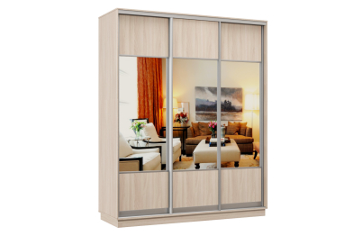 Шкаф-купе Премьер Лайт 36 (05;05;05) трехдверный