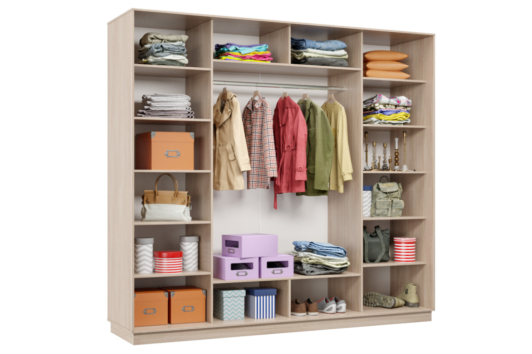 Шкафы-купе 3-х дверные, Шкаф-купе Премьер Лайт 58 (01;01;01) трехдверный