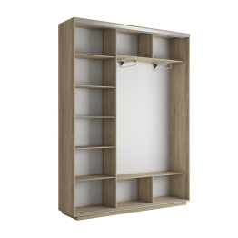 Шкаф-купе Экспресс 3-х дверный Фотопечать Квадрат Стекла 240х45х220