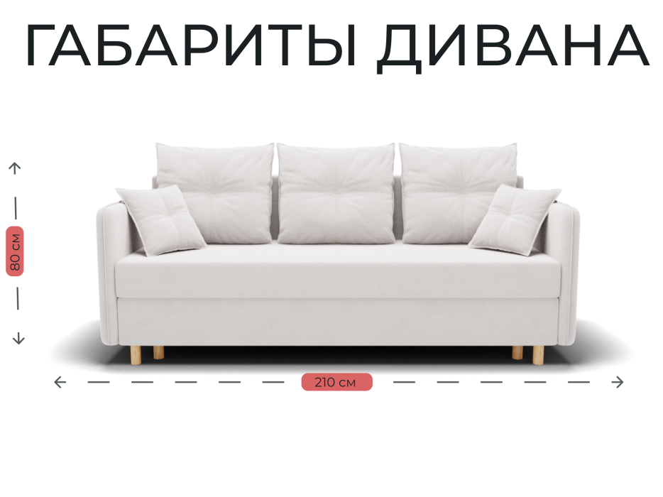 Диваны еврокнижки, Прямой диван Лотос,НПБ,еврокнижка,велюр