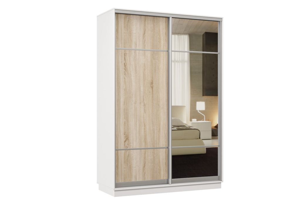 Шкафы-купе, Шкаф-купе Премьер Лайт 01 Мини (08;11) двухдверный