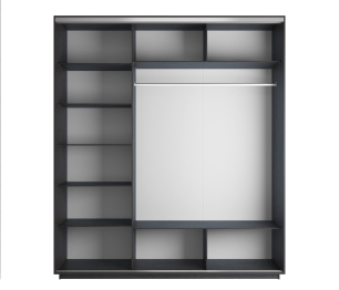 Шкаф-купе Экспресс Медиум (2 зеркала) трио 2200 x 2400 x 600