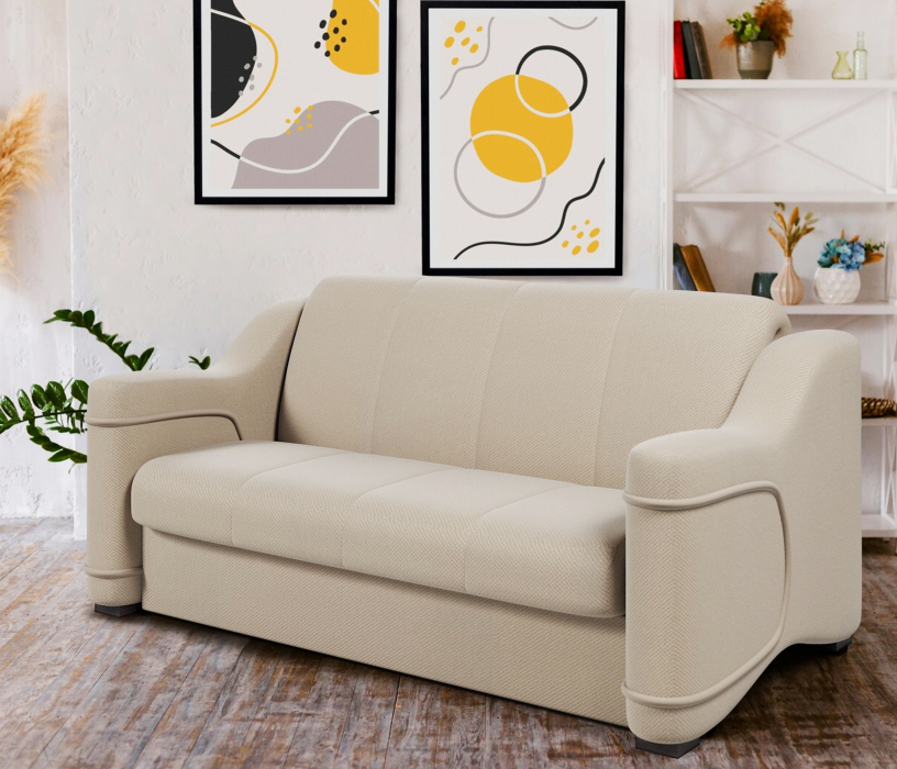 Диваны с ящиком для белья, Диван-кровать прямой аккордеон Бетта