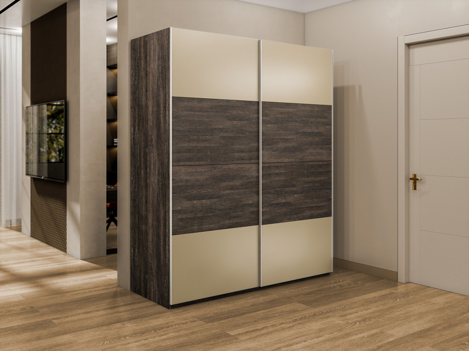 Шкафы-купе 2-х дверные, Шкаф-купе Эста 2-х дверный ДСП/Стекла фисташка/Доводчик 200х66х240