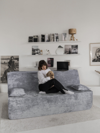 Диван бескаркасный Клайд, плюш