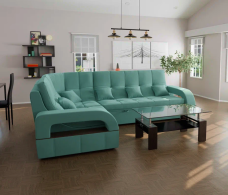 Диваны угловые в гостиную, Модульный диван Майами-3,микровелюр,антивандальная ткань,венеция