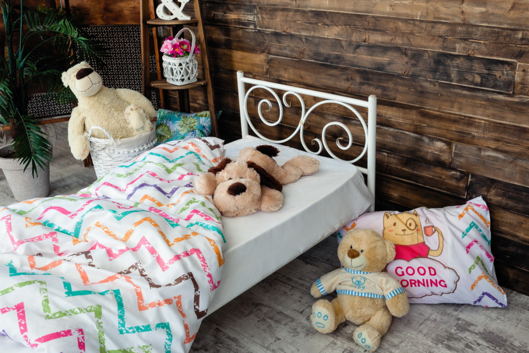 Кровати одноярусные, Детская металлическая кровать Мадлен