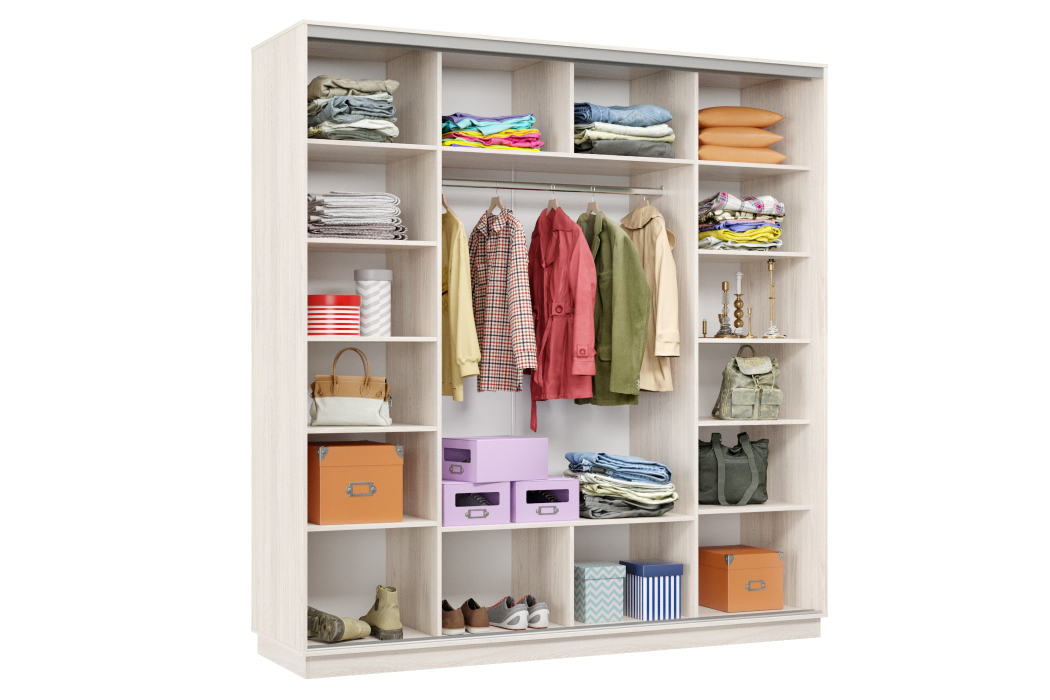 Шкафы-купе 3-х дверные, Шкаф-купе Премьер Лайт 36 (05;05;05) трехдверный