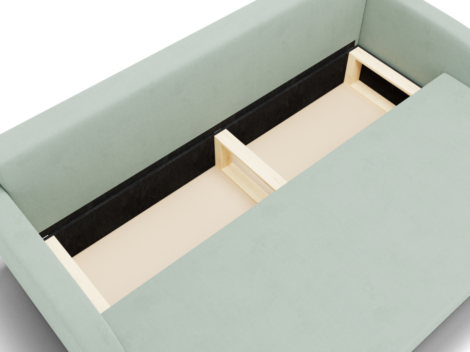 Диваны еврокнижки, Прямой диван Генри,НПБ,еврокнижка,велюр