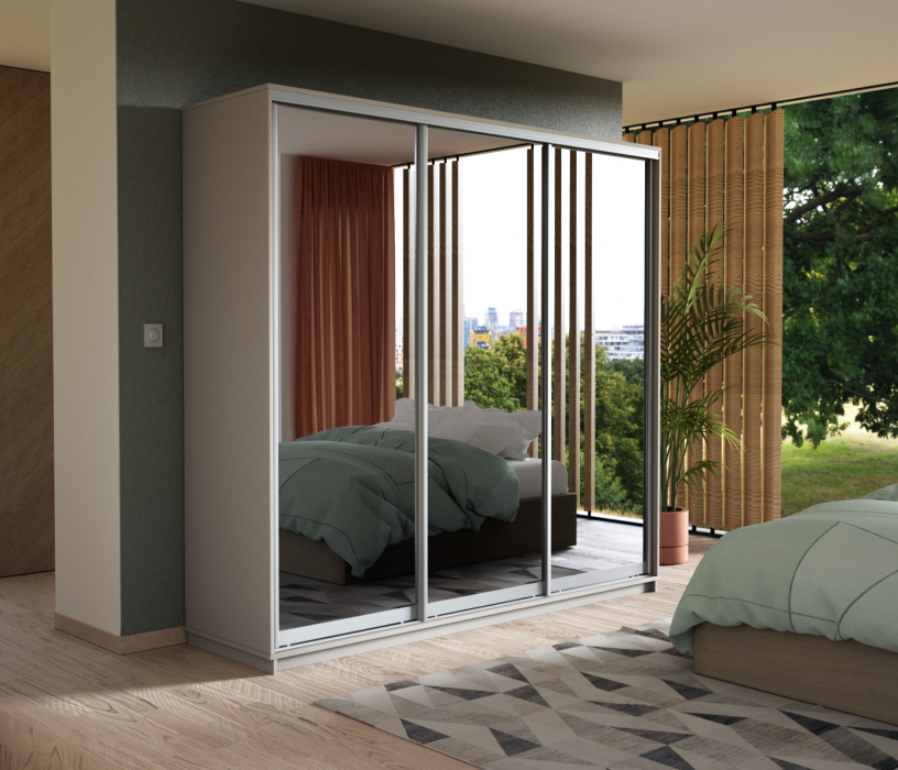 Шкафы-купе, Шкаф-купе Экспресс Экспенс трио 2200 x 2400 x 600