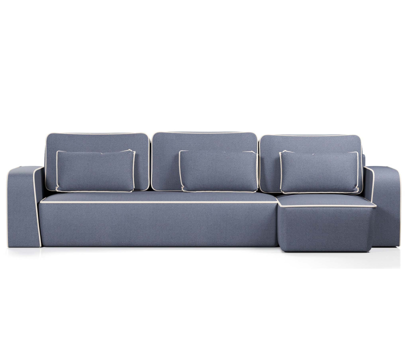 Диваны угловые в гостиную, Диван-кровать угловой Линда еврокнижка,велюр