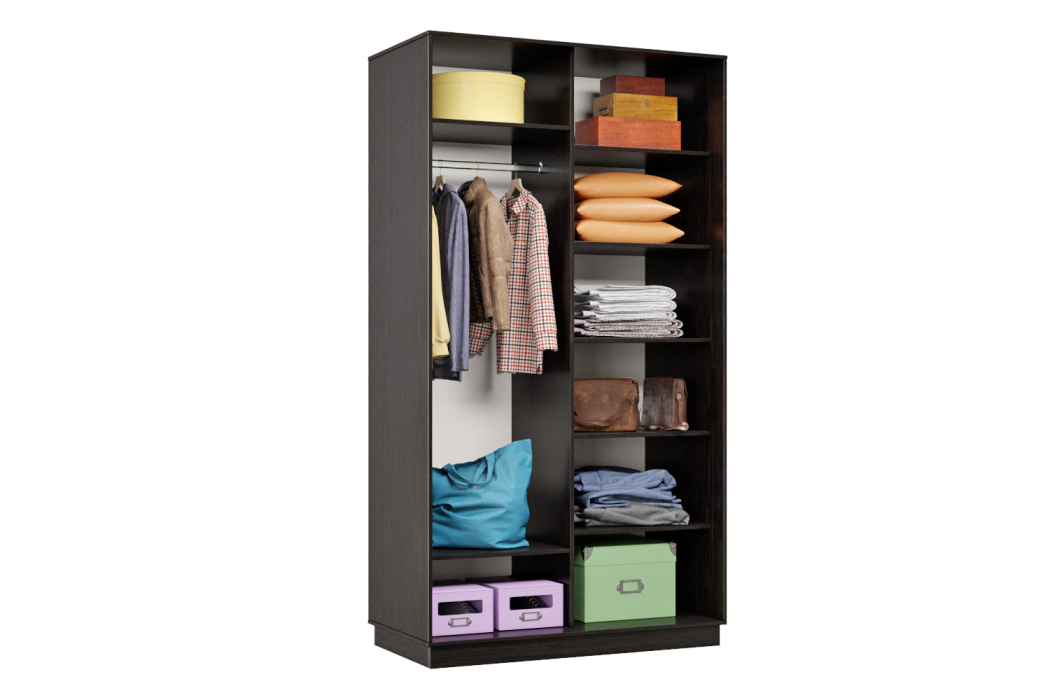 Шкафы-купе, Шкаф-купе Премьер Лайт 04 Мини (05;05) двухдверный